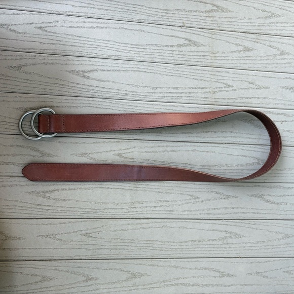 AEO Brown Leather Double O Ring Belt - Picture 2 of 7